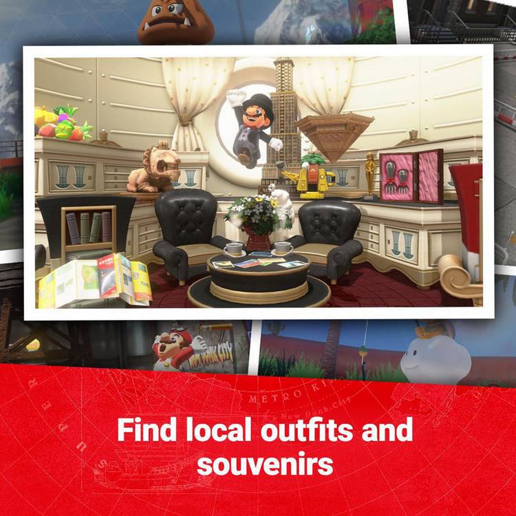 Nintendo Super Mario Odyssey Nintendo Switch game cartridge (British brand)
