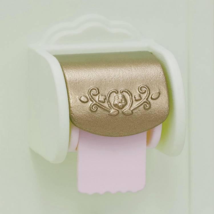 Sylvanian Families toilet playset with flush lever and toilet mat (British brand)