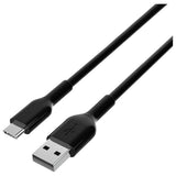 2m USB-C cable black for charging and data sync, imported from the UK