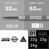 Target Phil Taylor 24g tungsten darts set - British product