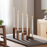 Argos Habitat Mango Wood Folding Taper Candle Holder - Natural- Buy online at McGrocer