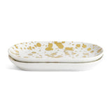 Habitat 60 Gold Edit porcelain cake plates set - British brand