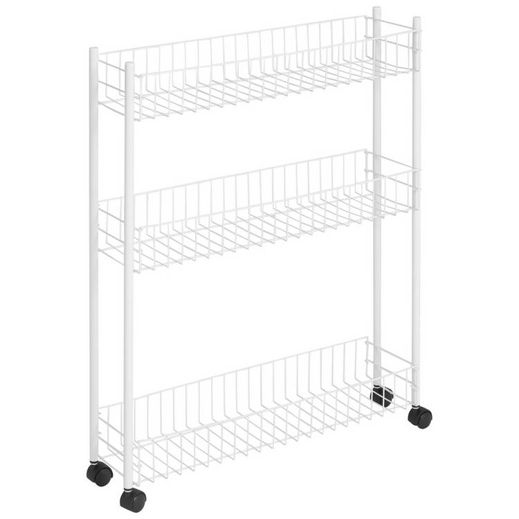 Argos Home 3 tier slim kitchen trolley white, UK version