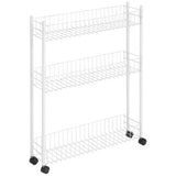Argos Home 3 tier slim kitchen trolley white, UK version