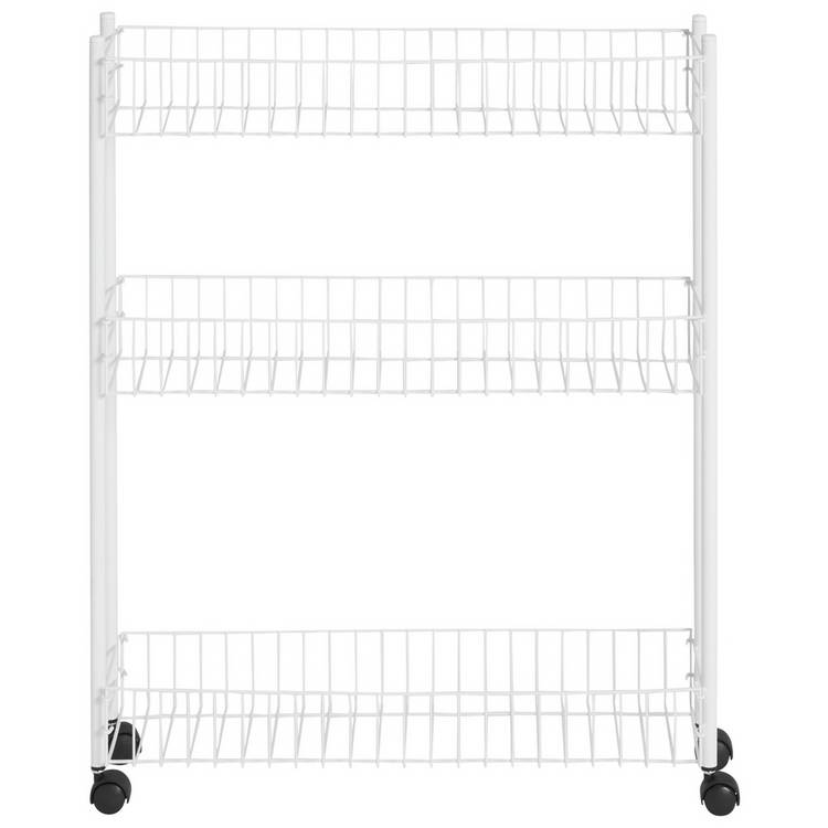 Argos Home 3 tier slim kitchen trolley white, UK version