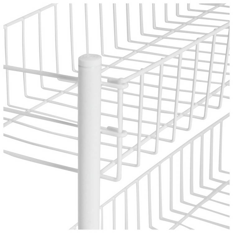 Argos Home 3 tier slim kitchen trolley white, UK version