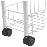 Argos Home 3 tier slim kitchen trolley white, UK version