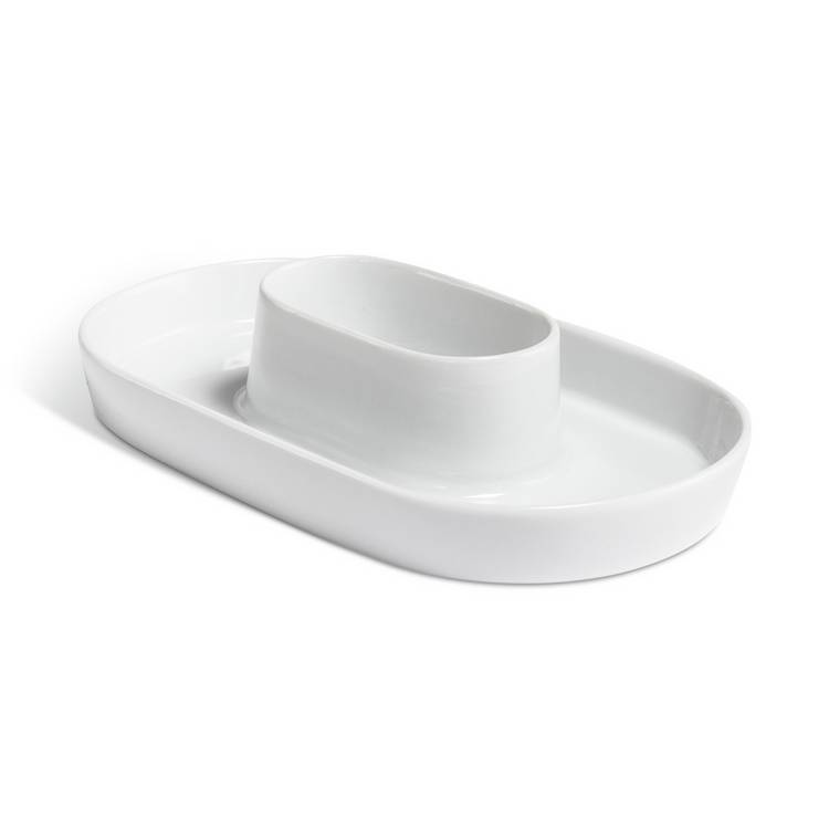 Sebastian Conran porcelain olive bowl white 20.9cm - British product