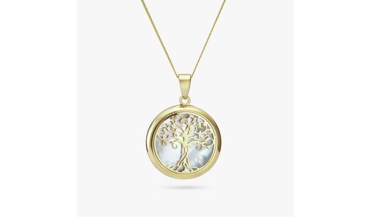 Revere 9ct gold mother of pearl necklace, imported from the UK