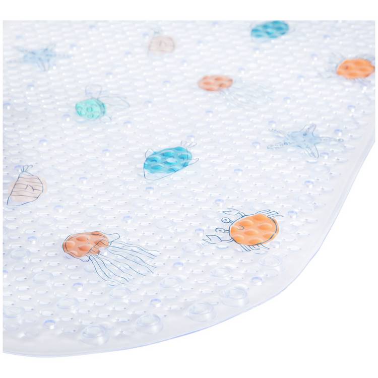 Argos Home non-slip bath mat under the sea clear, imported from the UK