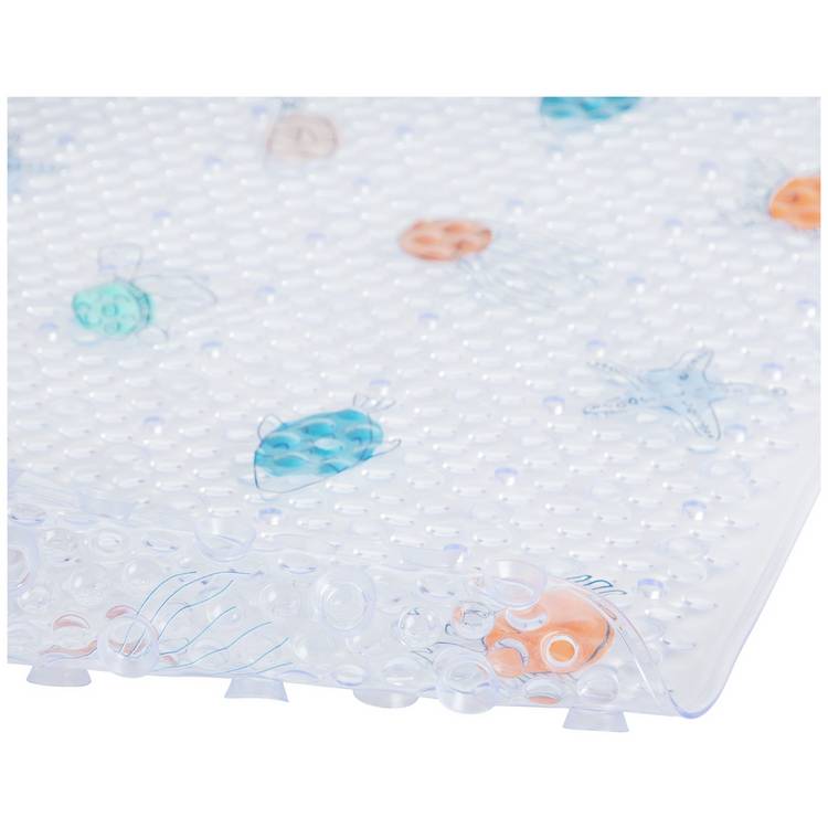 Argos Home non-slip bath mat under the sea clear, imported from the UK