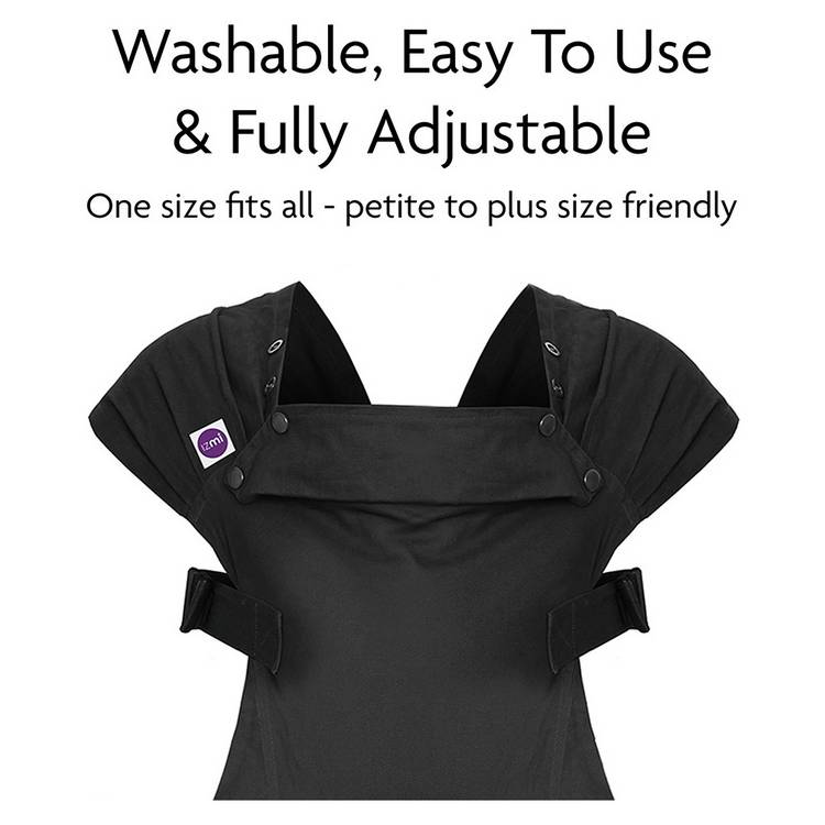 Izmi Essentials baby carrier black, imported from the UK