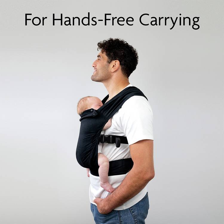 Izmi Essentials baby carrier black, imported from the UK