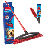 Vileda Pet Pro Rubber Broom bundle for pet hair, UK version