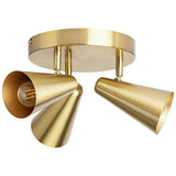 Argos Home brass spotlight plate 3 lights 35cm (British brand)