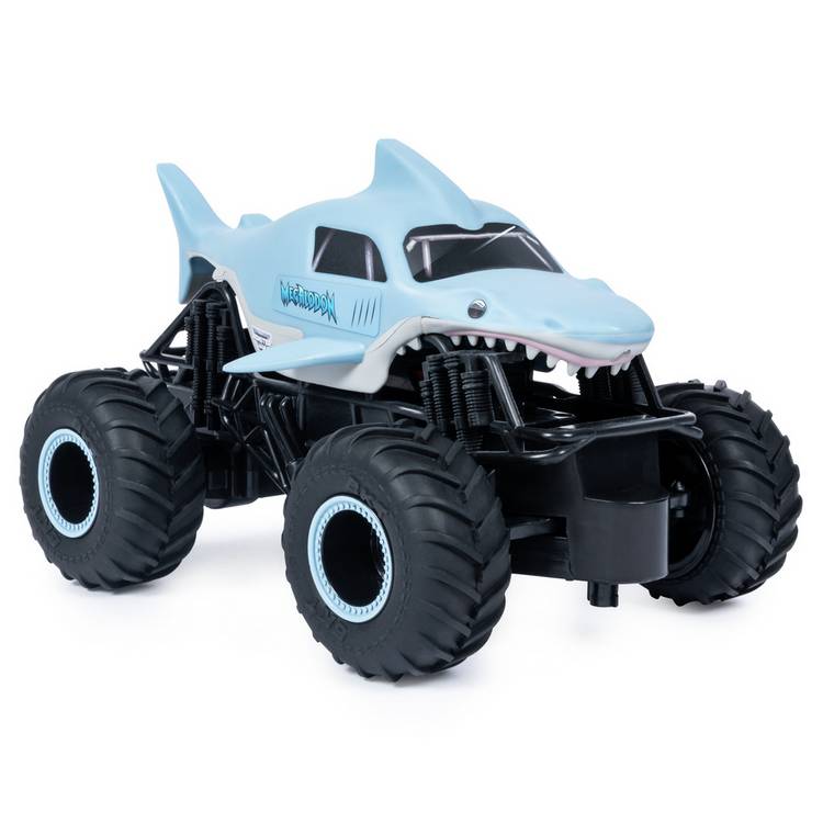 Monster Jam Megalodon blue RC truck 1:24 scale, imported from the UK
