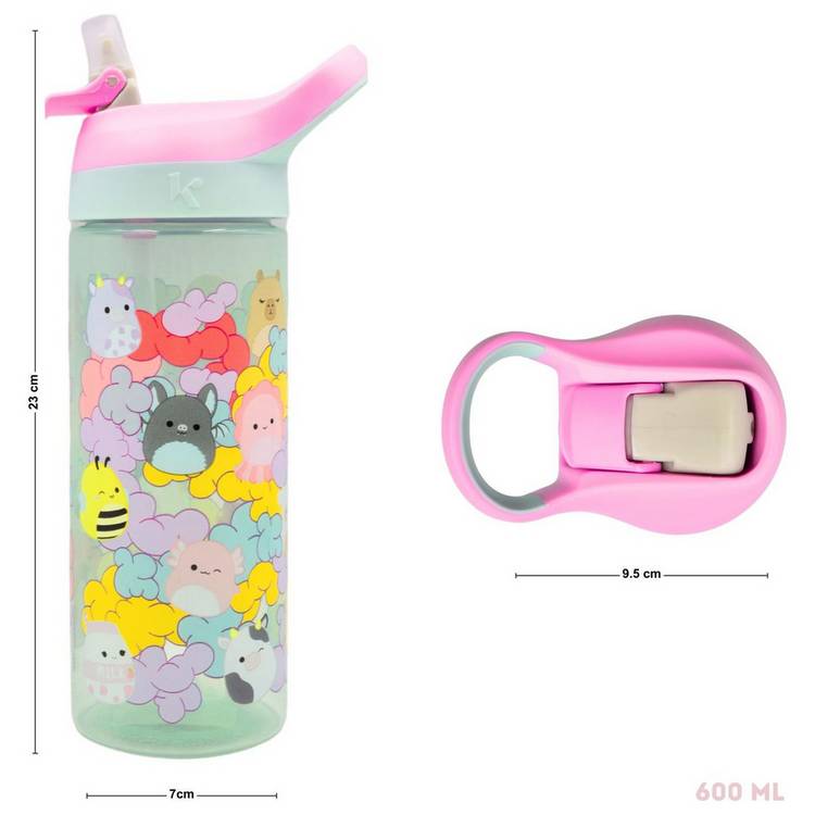 Squishmallows Atlantic Sipper Water Bottle 600ml (British brand)