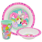 Hox Squishmallows kids plastic dinner set (British brand)