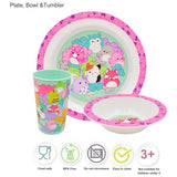 Hox Squishmallows kids plastic dinner set (British brand)