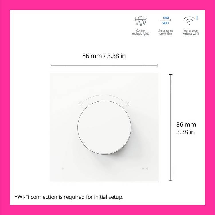 WiZ Smart Dial Switch White - British product