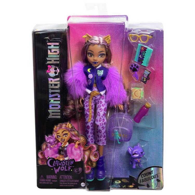 Monster High Clawdeen Wolf doll, UK version