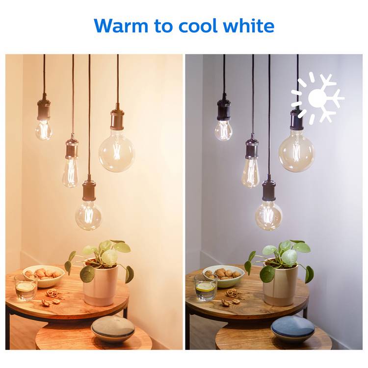 Philips smart LED filament bulb ST64 B22, imported from the UK