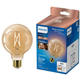 Philips smart LED filament bulb G95 7W (British brand)