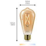 Philips smart LED filament bulb ST64 E27, UK version
