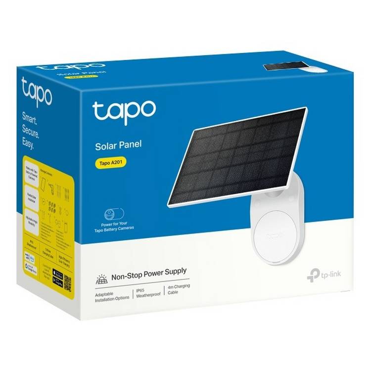 TP-Link Tapo A201 solar panel for outdoor battery cameras, imported from the UK