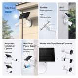 TP-Link Tapo A201 solar panel for outdoor battery cameras, imported from the UK