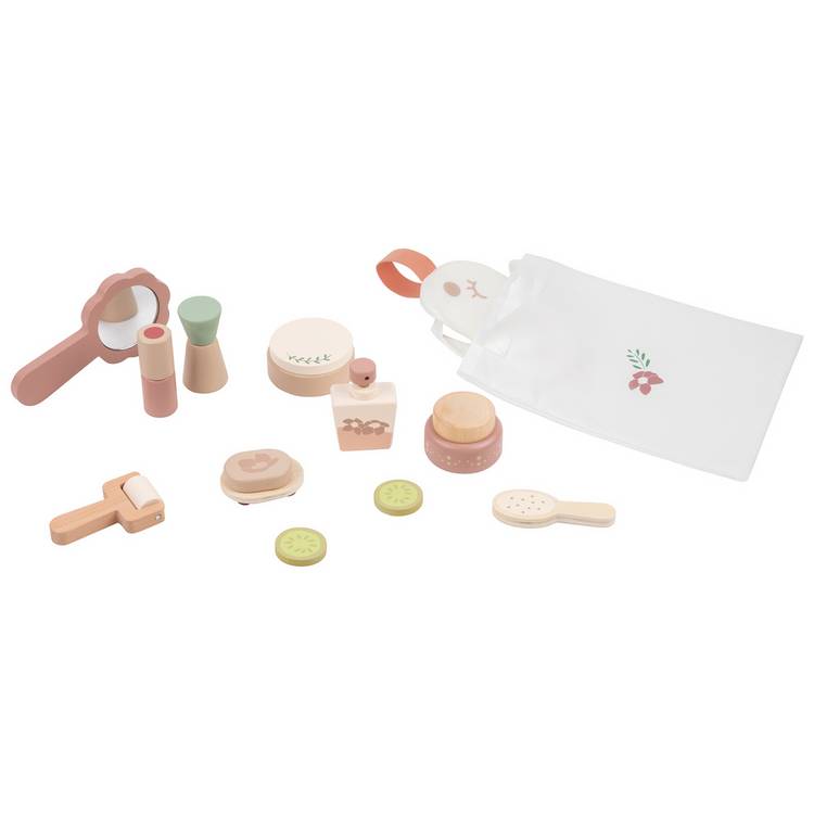 Chad Valley wooden toy spa kit, imported from the UK