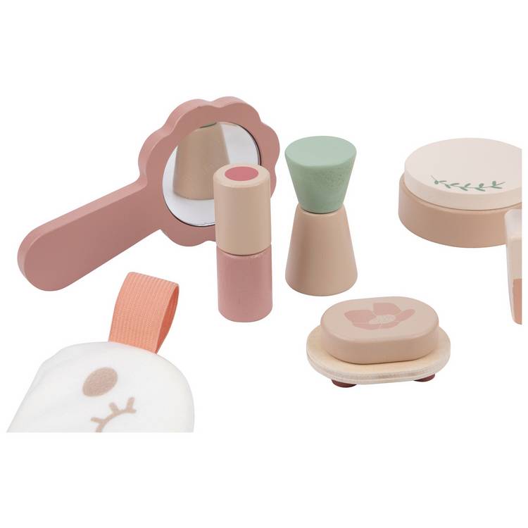 Chad Valley wooden toy spa kit, imported from the UK
