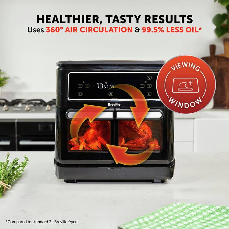 Breville Halo Flexi dual oven air fryer 11L - British product