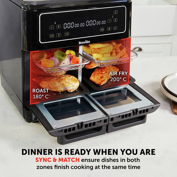 Breville Halo Flexi dual oven air fryer 11L - British product