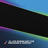 STEALTH XL gaming mat with RGB lighting black - British product