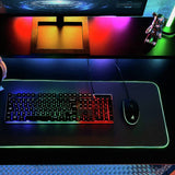 STEALTH XL gaming mat with RGB lighting black - British product