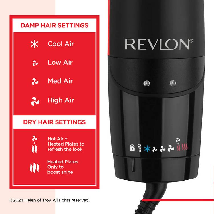 Revlon 2-in-1 hair dryer straightener RVDR5330 (British brand)