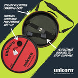 Unicorn On Tour darts bag and oche set, UK version