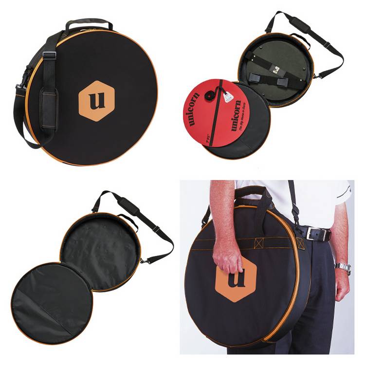 Unicorn On Tour darts bag and oche set, UK version