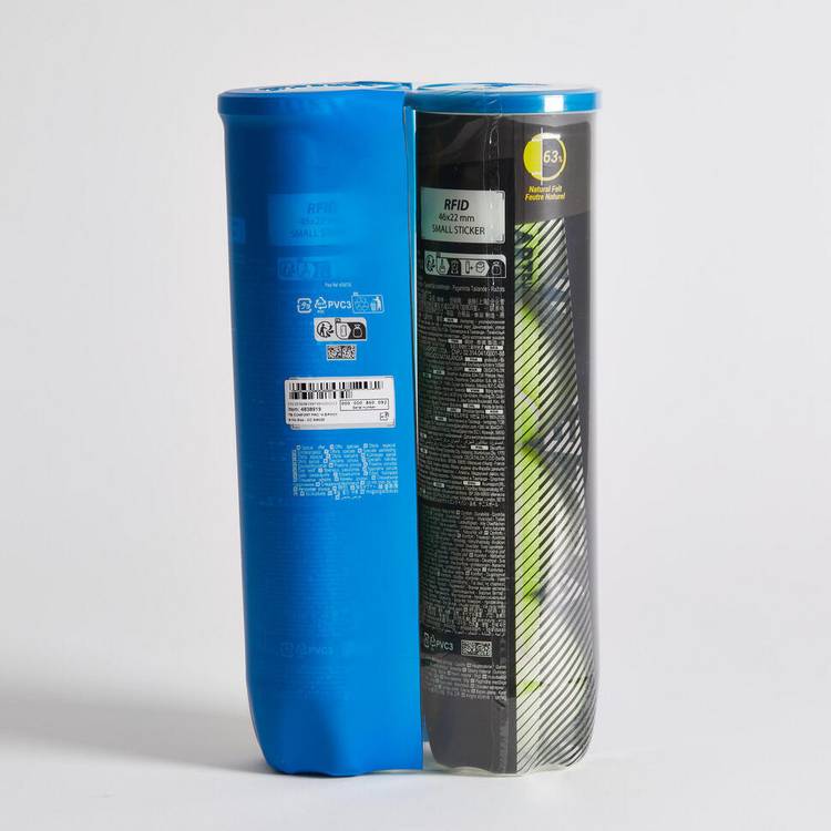 Decathlon Tennis Ball Pro Yellow pack of 4, UK version