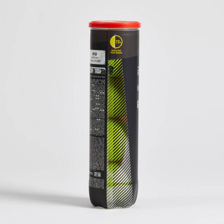 Decathlon tennis balls Speed Pro Yellow pack of 4, UK version