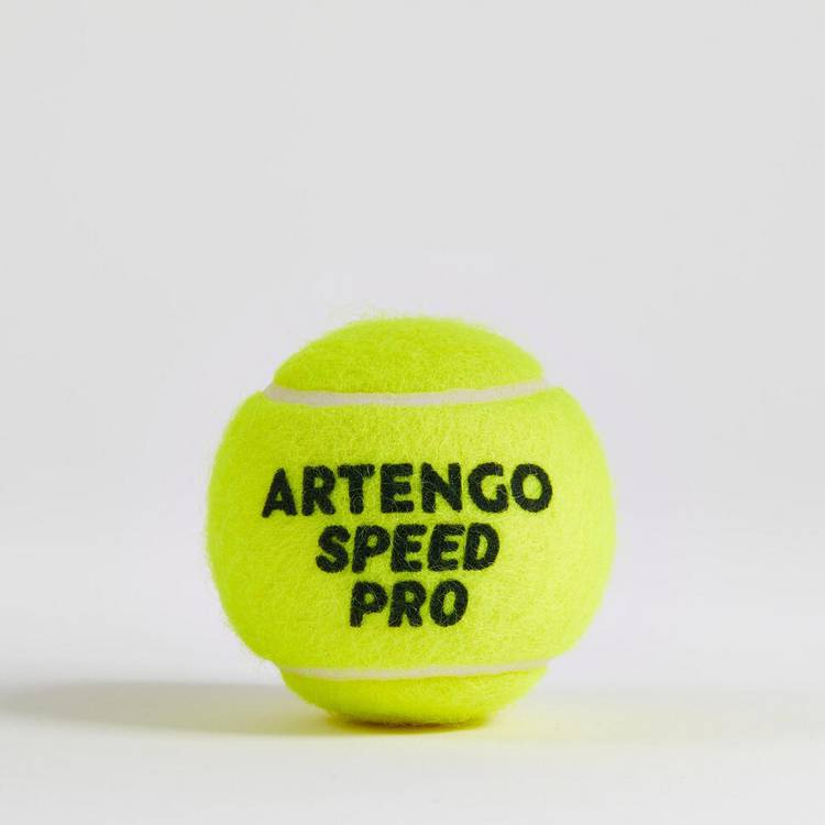 Decathlon tennis balls Speed Pro Yellow pack of 4, UK version