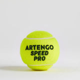 Decathlon tennis balls Speed Pro Yellow pack of 4, UK version