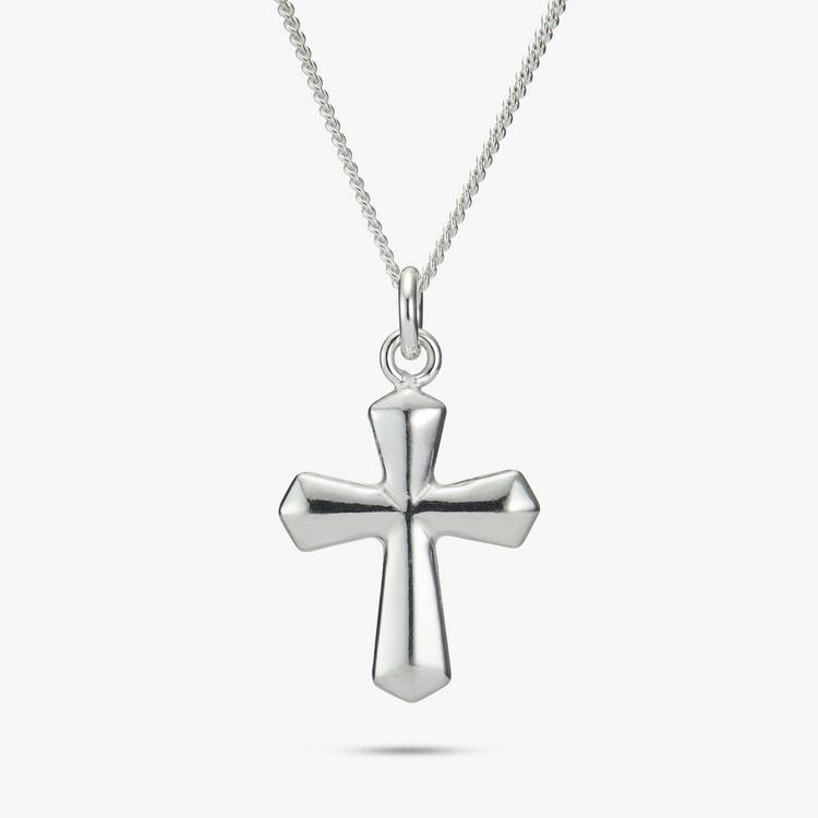 Revere sterling silver cross pendant necklace 46cm, UK version