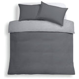Habitat cord charcoal bedding set single - British product