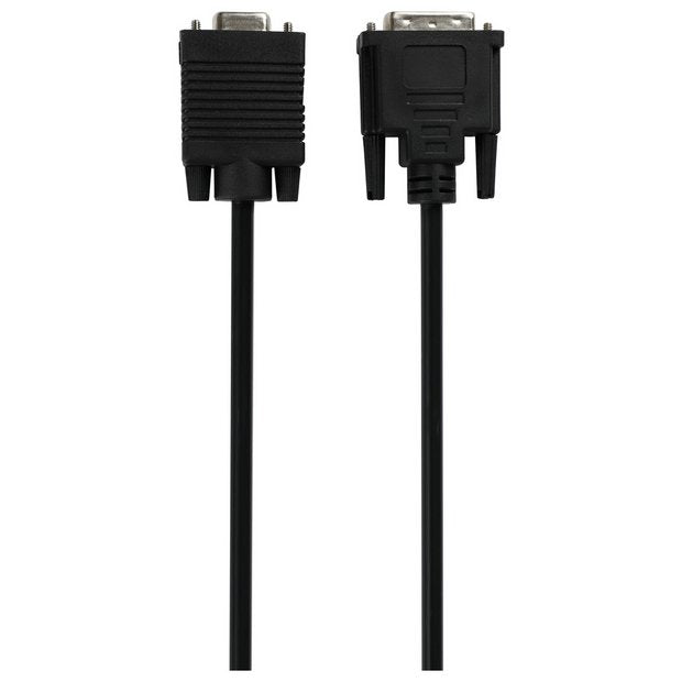 3m DVI to VGA cable black, imported from the UK