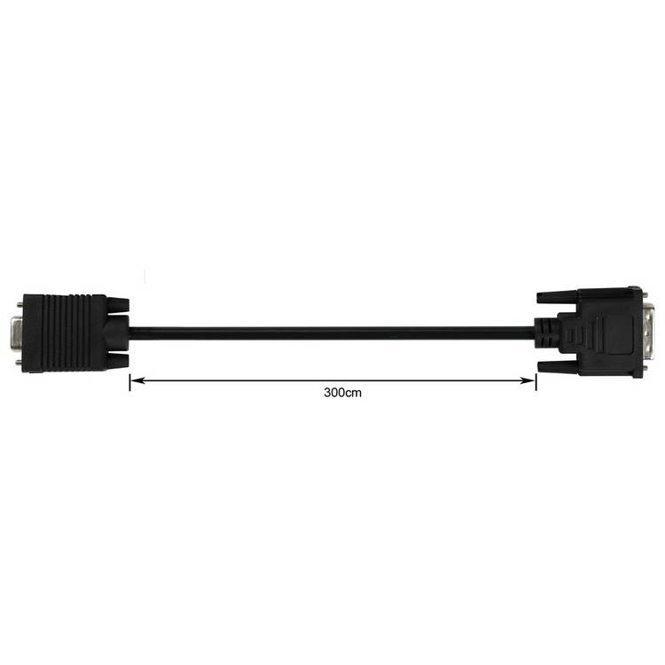 3m DVI to VGA cable black, imported from the UK