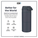 Ion8 travel mug Blue 360ml coffee cup (British brand)