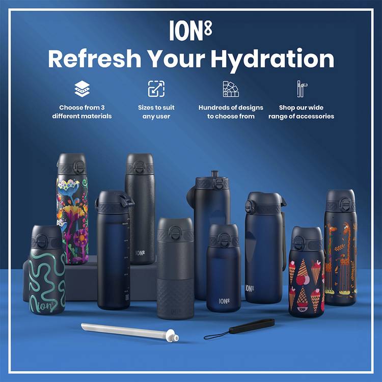 Ion8 travel mug Blue 360ml coffee cup (British brand)
