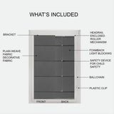 Little Black Book blackout roman blind 60cm - British product